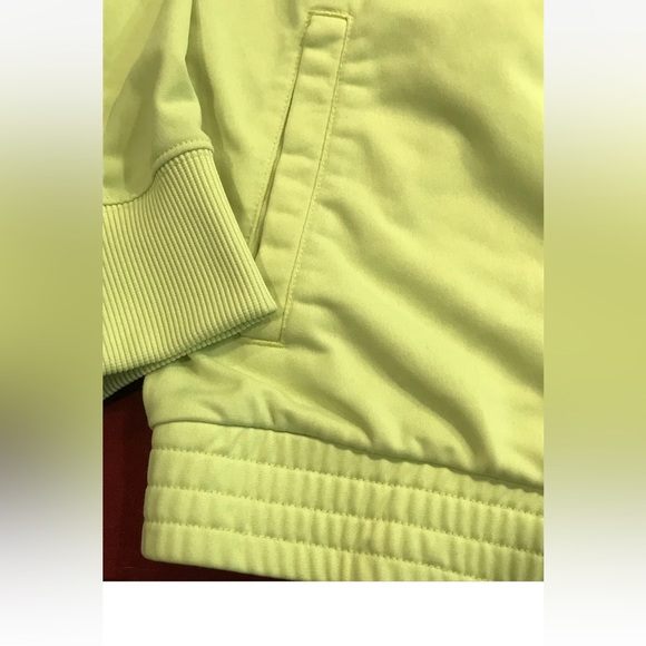 Nike neon YELLOW zip jacket womens XL gray black Polyester workout athletic COAT - Picture 11 of 13